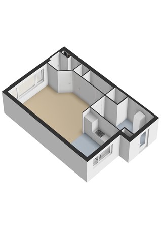 Plattegrond - Schoonenburgsingel 158, 2135 GE Hoofddorp - Schoonenburgsingel 158_Begane grond_3D.jpg